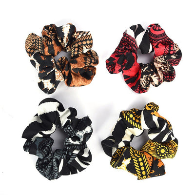 Women Elastic Hair Bands Elastic Hair Rope Ring Tie Scrunchie Ponytail Holder Hair Band Headband Fashion Flower Crown