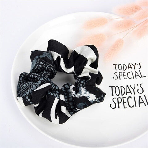 Women Elastic Hair Bands Elastic Hair Rope Ring Tie Scrunchie Ponytail Holder Hair Band Headband Fashion Flower Crown