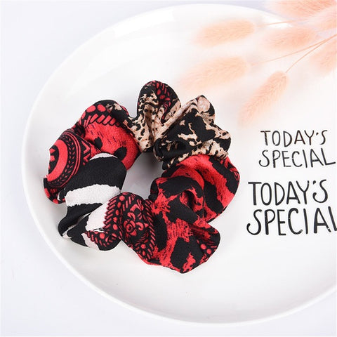 Women Elastic Hair Bands Elastic Hair Rope Ring Tie Scrunchie Ponytail Holder Hair Band Headband Fashion Flower Crown