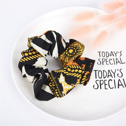 Women Elastic Hair Bands Elastic Hair Rope Ring Tie Scrunchie Ponytail Holder Hair Band Headband Fashion Flower Crown