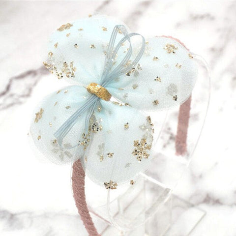 Girls Lace 27 Colors Kids 1PC Snow Flower Headband Animal Children Rabbit Organza Bowknot With Teeth Crown Flower