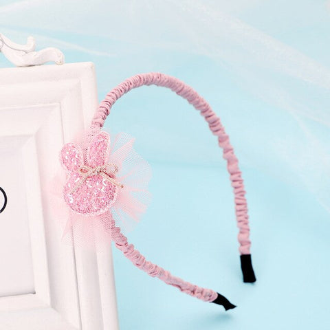 Girls Lace 27 Colors Kids 1PC Snow Flower Headband Animal Children Rabbit Organza Bowknot With Teeth Crown Flower