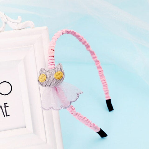 Girls Lace 27 Colors Kids 1PC Snow Flower Headband Animal Children Rabbit Organza Bowknot With Teeth Crown Flower