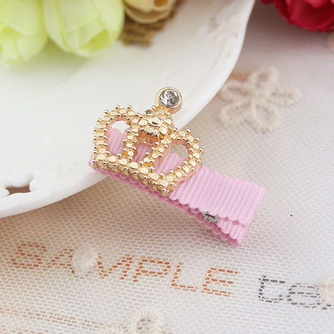 1 PC  Girl Pearl Crown Flower Hair Clip Boutique Hair Accessories Princess Hairpins For Children Kids Fashion Headwear