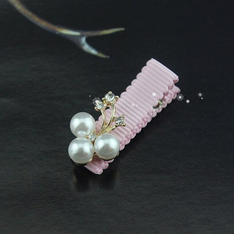 1 PC  Girl Pearl Crown Flower Hair Clip Boutique Hair Accessories Princess Hairpins For Children Kids Fashion Headwear