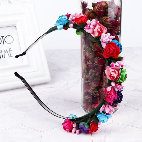 Fashion Floral Flower Party Wedding Crown Hair Wreaths Headband Hair Band Garland