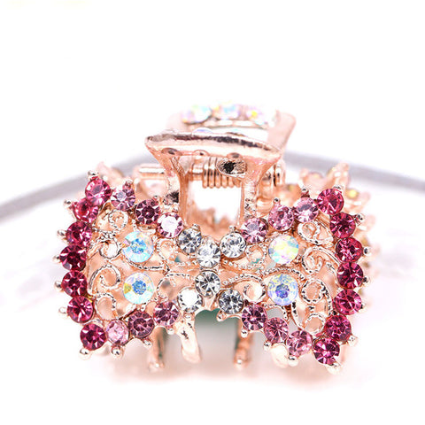 Hot Sale Flying Buterfly Hairpins Flowers 1PC Crown Peacock Crtstal Barrette Zircon Hair Accessories Bowknot Candy Colors
