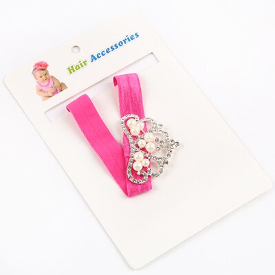 Fashion Headwear Lace Crown Flower Hairband Kids Headband Elastic Hair Bands Newborn Hair Accessories 4 Colors