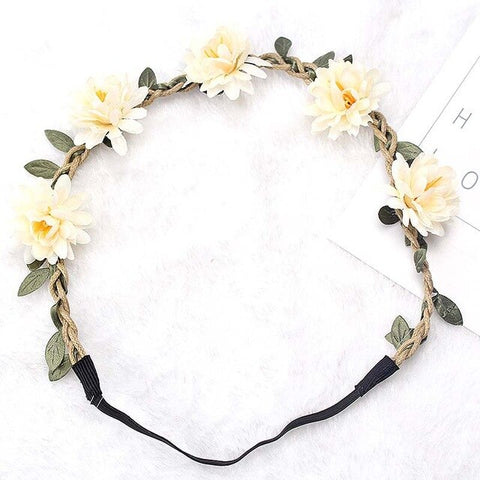 Artificial Flower For Girls Party Headband Women 2020 New Floral Crown Stylish 1PC Hair Accessories Popular Diademas Garland