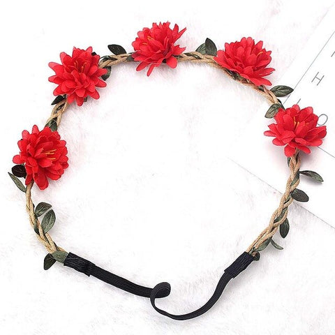 Artificial Flower For Girls Party Headband Women 2020 New Floral Crown Stylish 1PC Hair Accessories Popular Diademas Garland