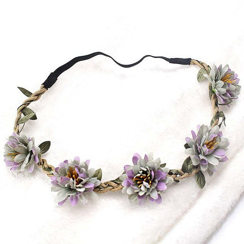 Artificial Flower For Girls Party Headband Women 2020 New Floral Crown Stylish 1PC Hair Accessories Popular Diademas Garland