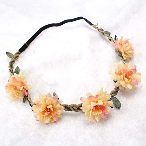 Artificial Flower For Girls Party Headband Women 2020 New Floral Crown Stylish 1PC Hair Accessories Popular Diademas Garland