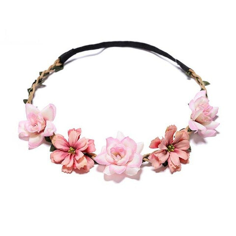 Artificial Flower For Girls Party Headband Women 2020 New Floral Crown Stylish 1PC Hair Accessories Popular Diademas Garland