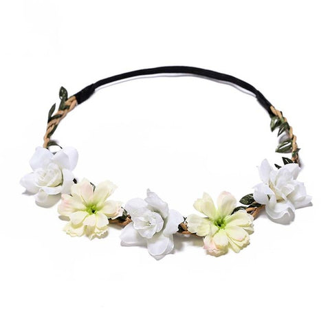 Artificial Flower For Girls Party Headband Women 2020 New Floral Crown Stylish 1PC Hair Accessories Popular Diademas Garland