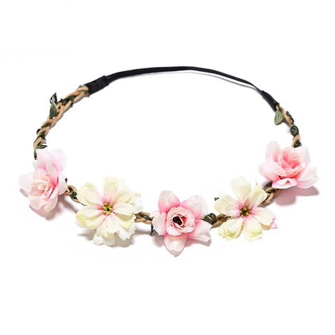 Artificial Flower For Girls Party Headband Women 2020 New Floral Crown Stylish 1PC Hair Accessories Popular Diademas Garland