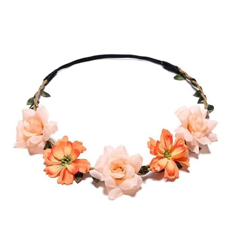 Artificial Flower For Girls Party Headband Women 2020 New Floral Crown Stylish 1PC Hair Accessories Popular Diademas Garland