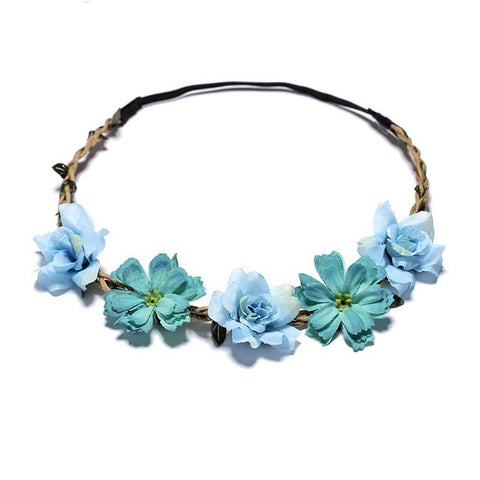 Artificial Flower For Girls Party Headband Women 2020 New Floral Crown Stylish 1PC Hair Accessories Popular Diademas Garland