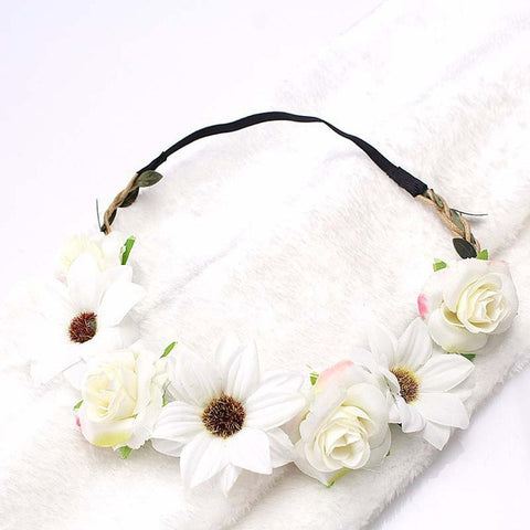 Artificial Flower For Girls Party Headband Women 2020 New Floral Crown Stylish 1PC Hair Accessories Popular Diademas Garland