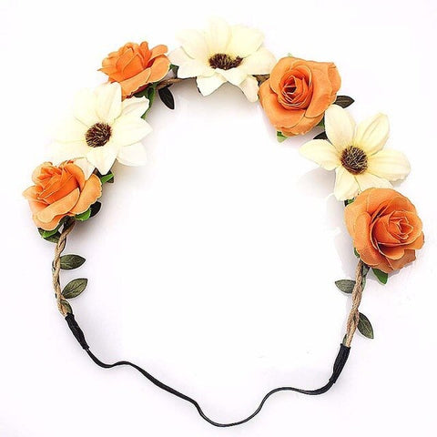 Artificial Flower For Girls Party Headband Women 2020 New Floral Crown Stylish 1PC Hair Accessories Popular Diademas Garland