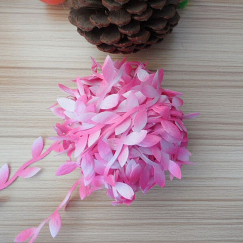 2m Artificial Green Flower Silk Leaves Rattan DIY Garland Accessory For Home Wedding Decoration Artificial Scrapbooking Flower