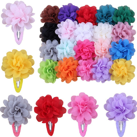 Sale 2 Pcs Girl Kids Children Fashion Flower Pumpkin Hair Clip Hairpins Toddler Hair Accessories Gift