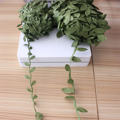 new green leaves of decorative cloth simulation leaf garland DIY manual material accessories wholesale 5M