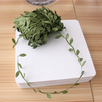 new green leaves of decorative cloth simulation leaf garland DIY manual material accessories wholesale 5M