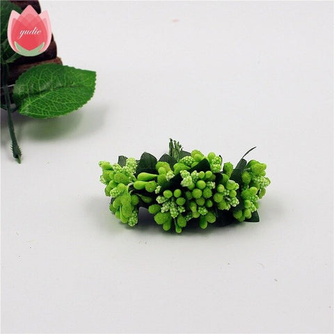 2017 12pcs Berry Artificial Stamen Handmade Flower For Wedding Home Decoration Pistil DIY Scrapbooking Garland Craft Fake Flower