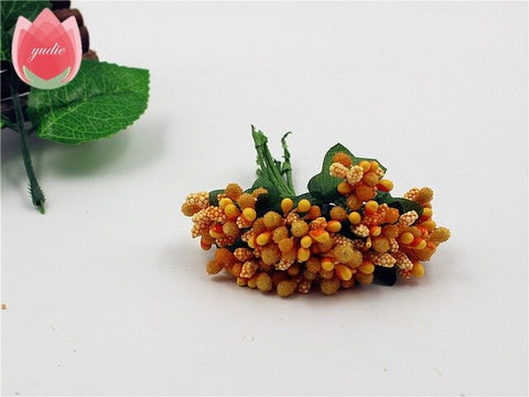 2017 12pcs Berry Artificial Stamen Handmade Flower For Wedding Home Decoration Pistil DIY Scrapbooking Garland Craft Fake Flower