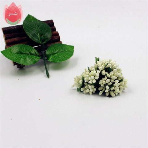 2017 12pcs Berry Artificial Stamen Handmade Flower For Wedding Home Decoration Pistil DIY Scrapbooking Garland Craft Fake Flower