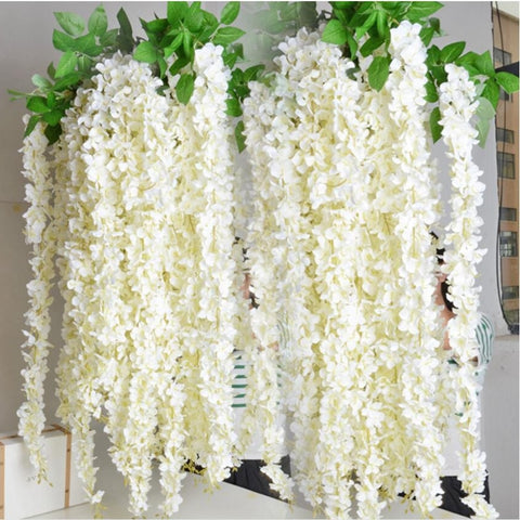 1pcs 30cm Home fashion artificial hydrangea party romantic wedding decorative silk garlands of artificial flowers silk wisteria