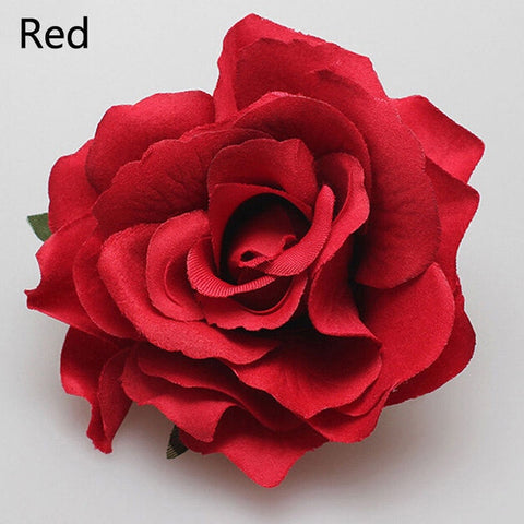 Hot Sale 1 PC Fashion Multicolor Rose Flower Bridal Hair Clip Hairclips Hairgrips Elegant Hairpin Wedding Party Accessories