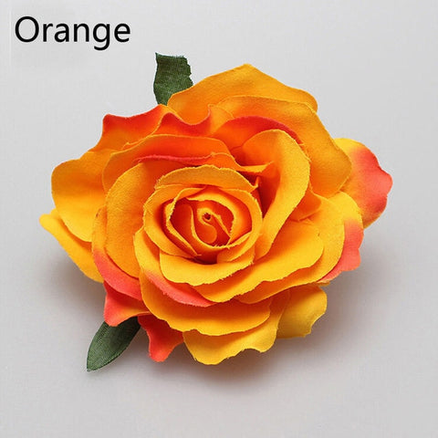 Hot Sale 1 PC Fashion Multicolor Rose Flower Bridal Hair Clip Hairclips Hairgrips Elegant Hairpin Wedding Party Accessories