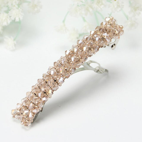 1PC Ladies Bling Headwear Crystal Rhinestone Flower Hair Clips Women Barrette Girls Hairpin Hair Accessories