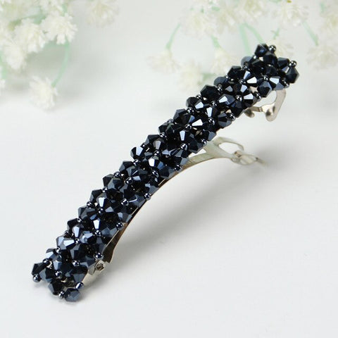 1PC Ladies Bling Headwear Crystal Rhinestone Flower Hair Clips Women Barrette Girls Hairpin Hair Accessories