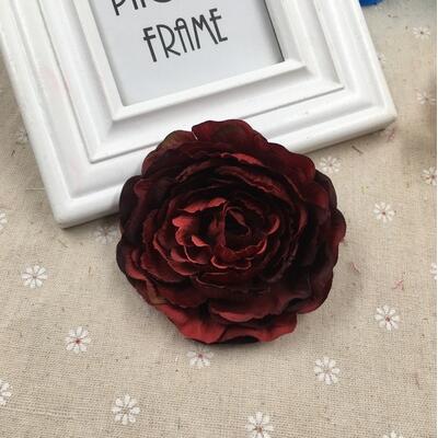 YOOROMER 5pcs/lot 8.5cm High Quality Peony Flower Head Silk Artificial Flower Wedding Decoration DIY Garland Craft Flower