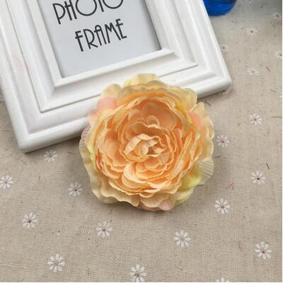 YOOROMER 5pcs/lot 8.5cm High Quality Peony Flower Head Silk Artificial Flower Wedding Decoration DIY Garland Craft Flower