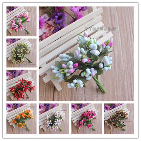 10pcs DIY handmade garland flower buds foam material cute hair accessory bride wrist flower material accessories