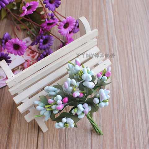 10pcs DIY handmade garland flower buds foam material cute hair accessory bride wrist flower material accessories