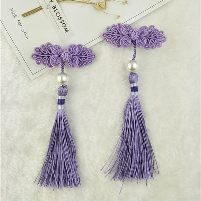 1Set=2pcs Multi style Girls Hair Clips Chinese Traditional Princess Tassels peony Flower Hairpins Children Kids Hair Accessories