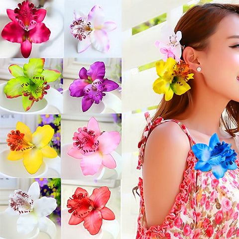 Fashion 1 pc Women Bridal Bohemia Hair Clip Simulation Flower Wedding Hairband Hairpins Hair Accessories