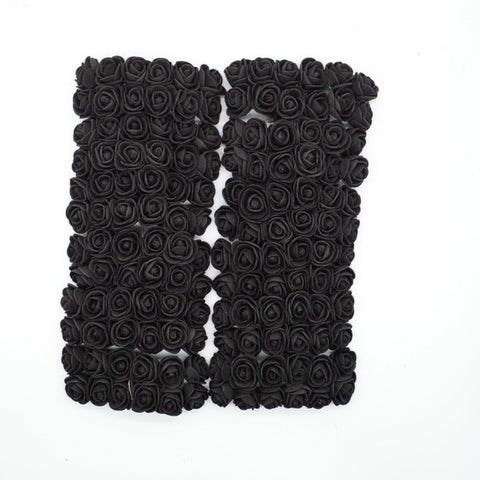 144pcs/bag pompon Foam roses bouquet for home wedding decor Christmas wreath diy Garlands gifts scrapbooking artificial flowers