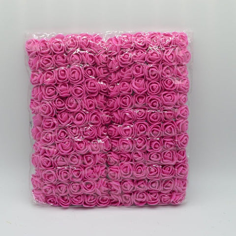 144pcs/bag pompon Foam roses bouquet for home wedding decor Christmas wreath diy Garlands gifts scrapbooking artificial flowers