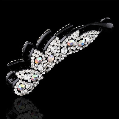 Ladies Bow Hair Claw Clip Banana Hair Clip Flower Multicolor Crystal Women Hairbands Fashion Women Hairpin Hair Accsessories