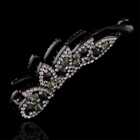 Ladies Bow Hair Claw Clip Banana Hair Clip Flower Multicolor Crystal Women Hairbands Fashion Women Hairpin Hair Accsessories