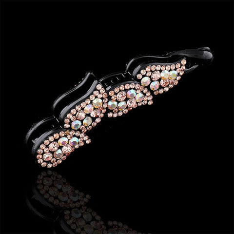Ladies Bow Hair Claw Clip Banana Hair Clip Flower Multicolor Crystal Women Hairbands Fashion Women Hairpin Hair Accsessories