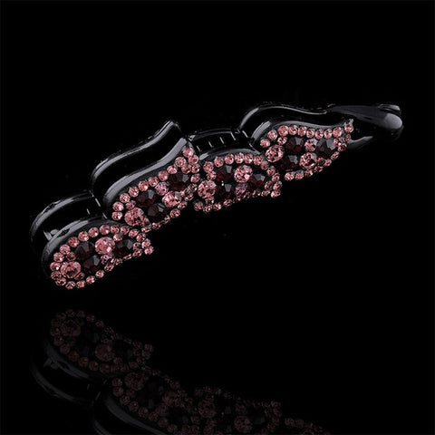 Ladies Bow Hair Claw Clip Banana Hair Clip Flower Multicolor Crystal Women Hairbands Fashion Women Hairpin Hair Accsessories