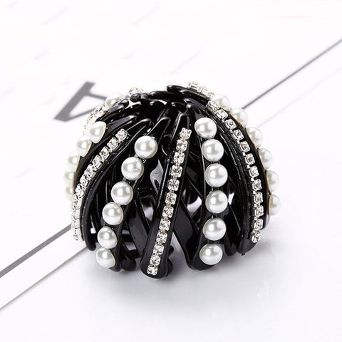 Sale Meatball Hair Accessories Women Hair Claws Headwear Rhinestone Flower Hairpin Bird Nest Floral Twist Clip