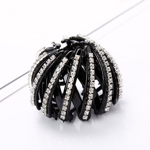 Sale Meatball Hair Accessories Women Hair Claws Headwear Rhinestone Flower Hairpin Bird Nest Floral Twist Clip