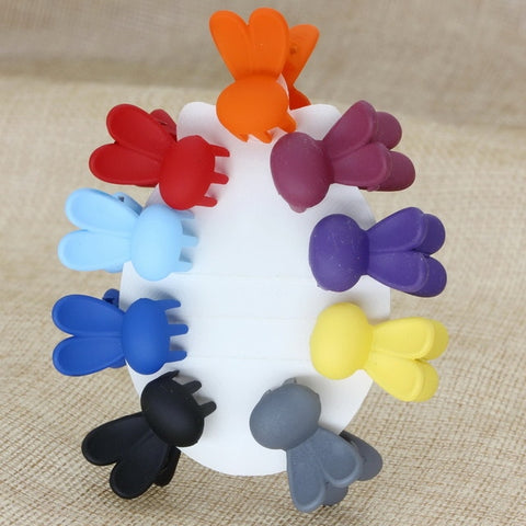 isnice Cartoon Girls Cute Rabbit Children Hair Gripper Lovely Candy Color Mini Scrub Small Crabs Hair Claw Flower Hair Clips